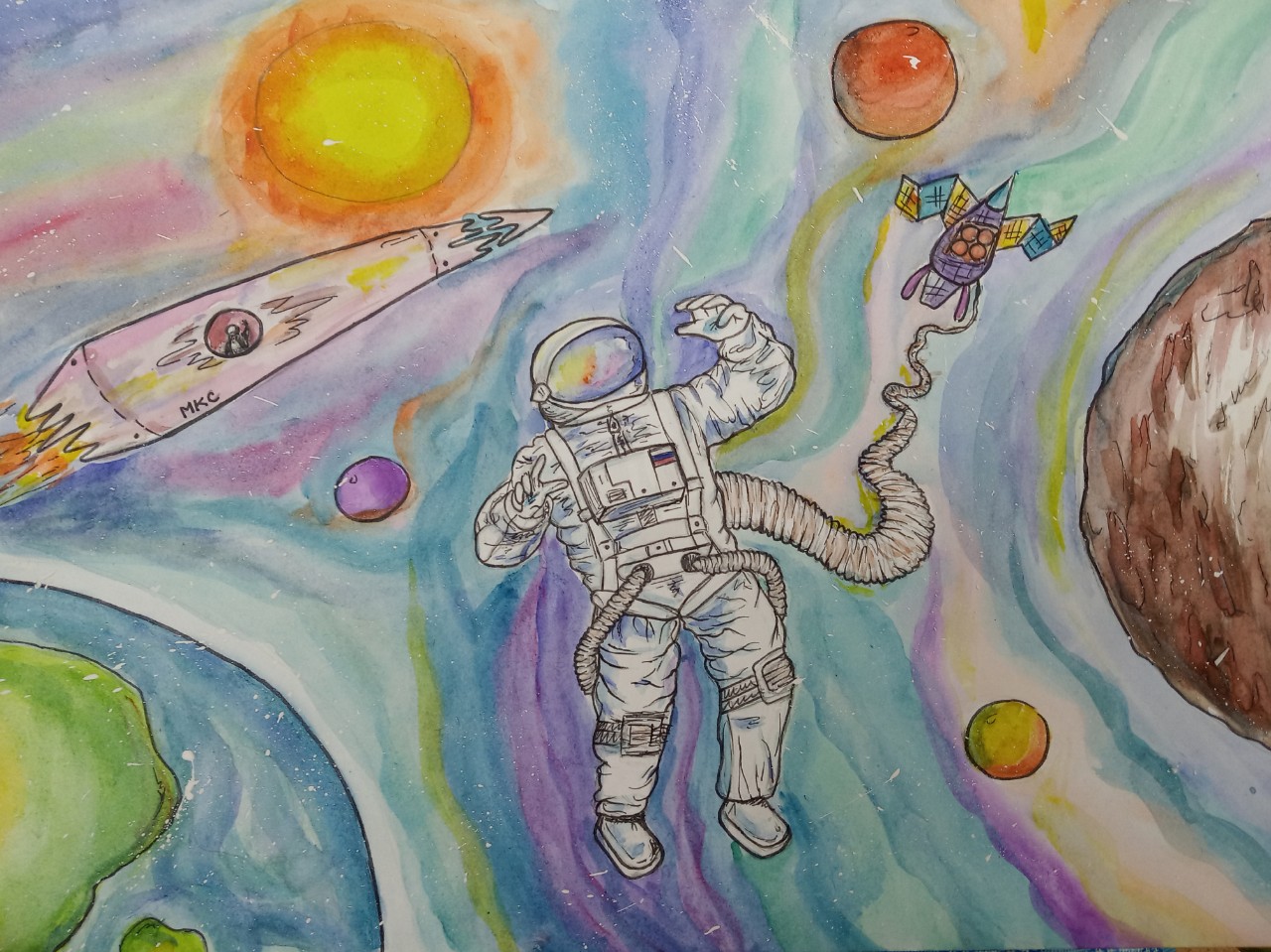 Рисунки на 2024 г. Мечтал стать космонавтом. Мечта стать космонавтом. Космонавт росиииллюстрация. Стать космонавтом.