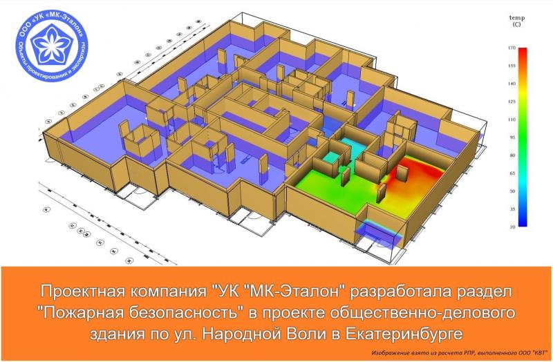 Компания МК-Эталон запроектировала спецраздел ПБ в проекте общественно делового здания по Народной Воли в Екатеринбурге